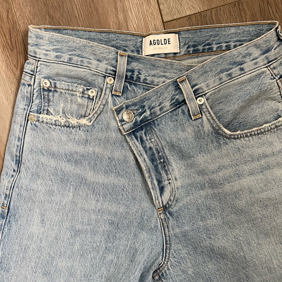 Agolde Light Blue High Rise Women Jeans - Picture 5 of 7